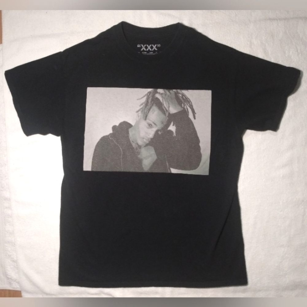 XXX Tentacion Authentic Hip Hop Rap Music Concert Black Tee T- Shirt Men's Large